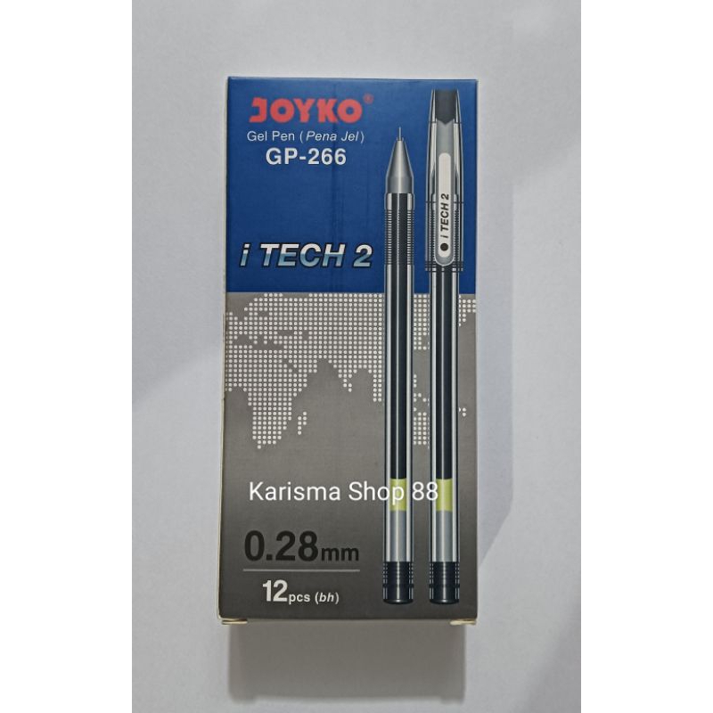 

Pulpen Gel JOYKO GP-266 iTech 2 0.28 mm 1 pack isi 12 pcs / Gel Pen