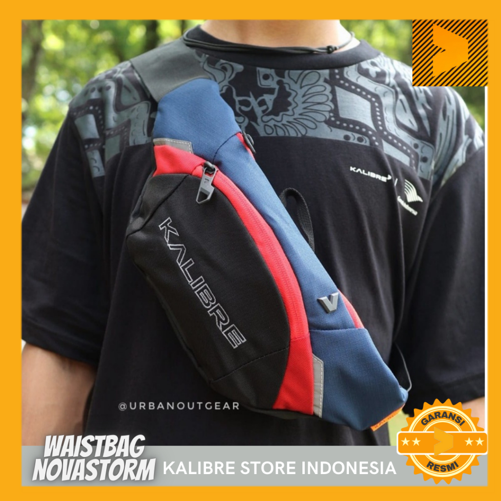 Waistbag / Tas pinggang Kalibre Novastorm Pria Black-navy