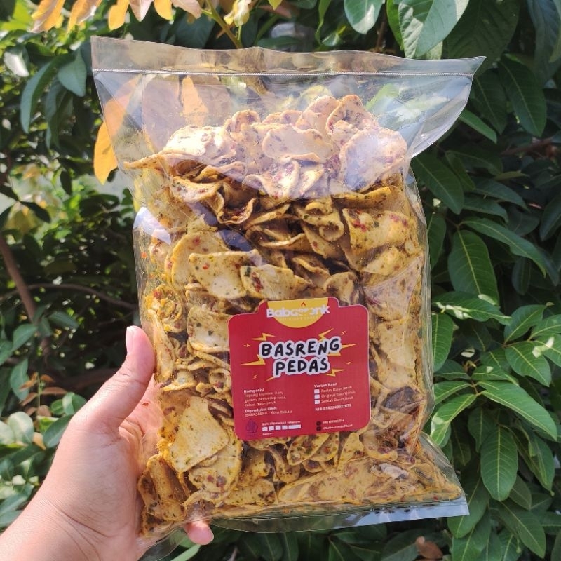 

BABASRENK 1 KG I BASRENG VIRAL PEDAS DAUN JERUK ORIGINAL DAN SEBLAK