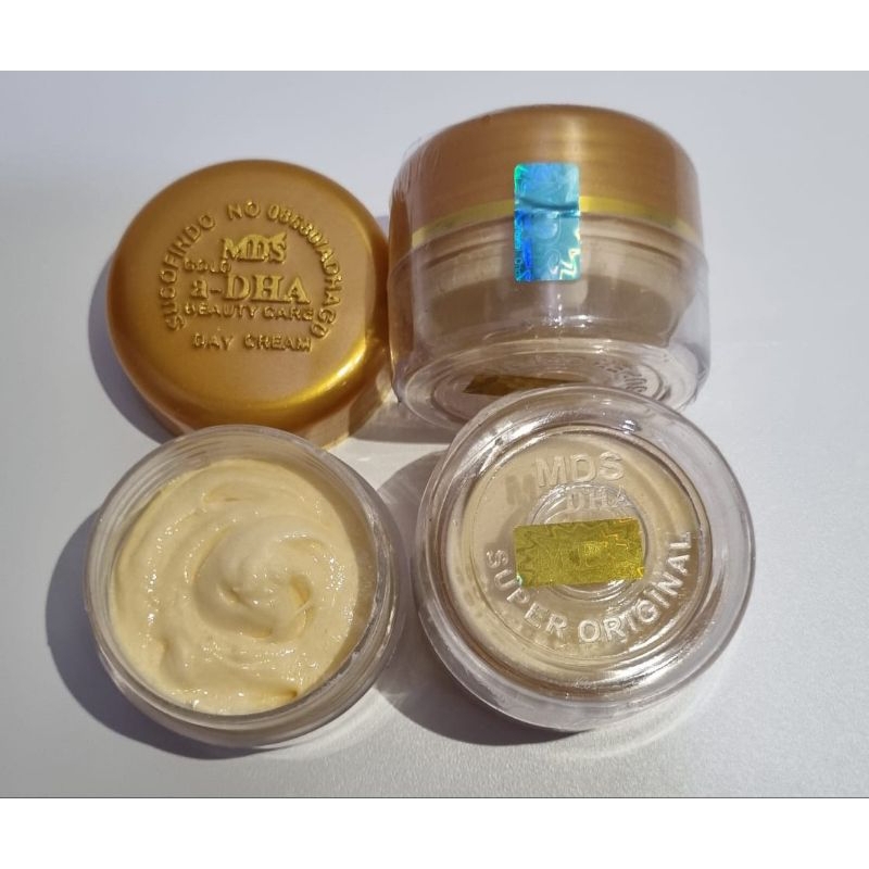 [Ecer] Cream Siang Adha Gold MDS Super Original Timbul Holo Biru