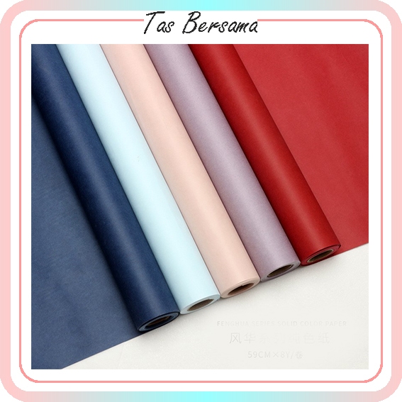 

Kertas Bunga Buket Wana Solid Flower Wrapping Paper Korean Solid Color Korean Flower Wrapping Paoer KB6325