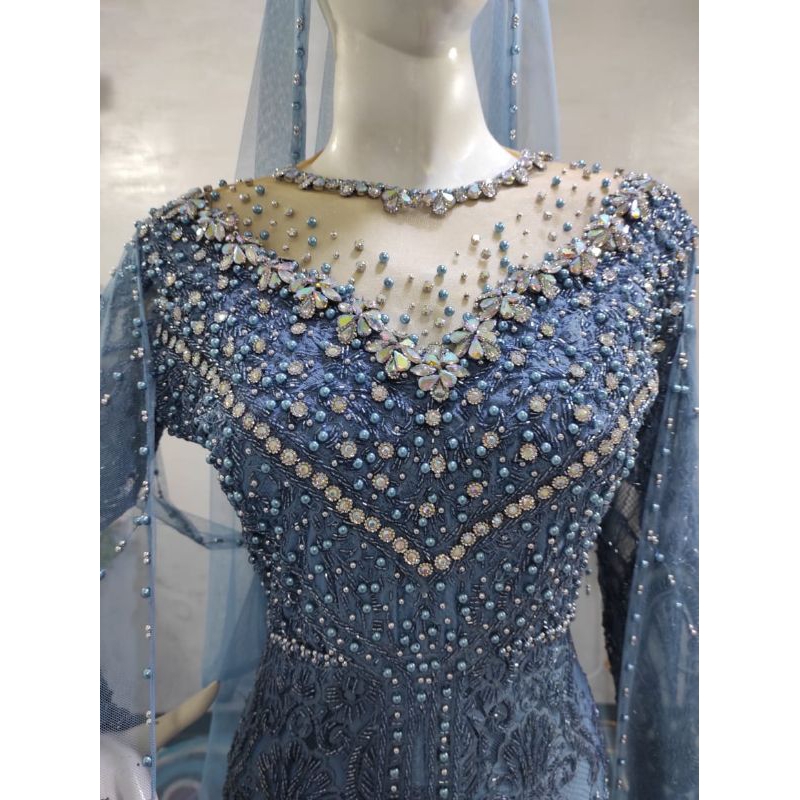 kebaya slim murce [kebaya slim [kebaya denim [slim denim [biru denim [termurah