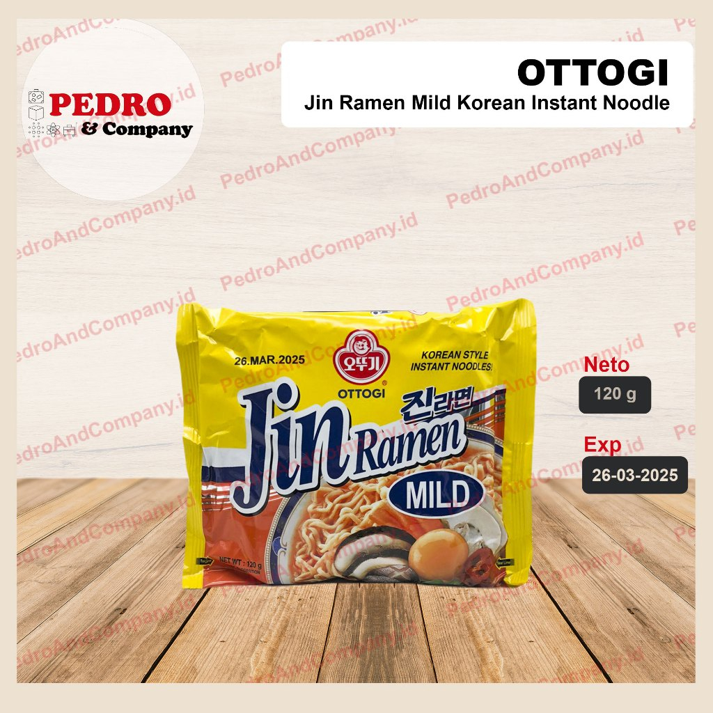 

Ottogi Jin ramen mild 120 gram - korean style noodle ramen seafood mi instant