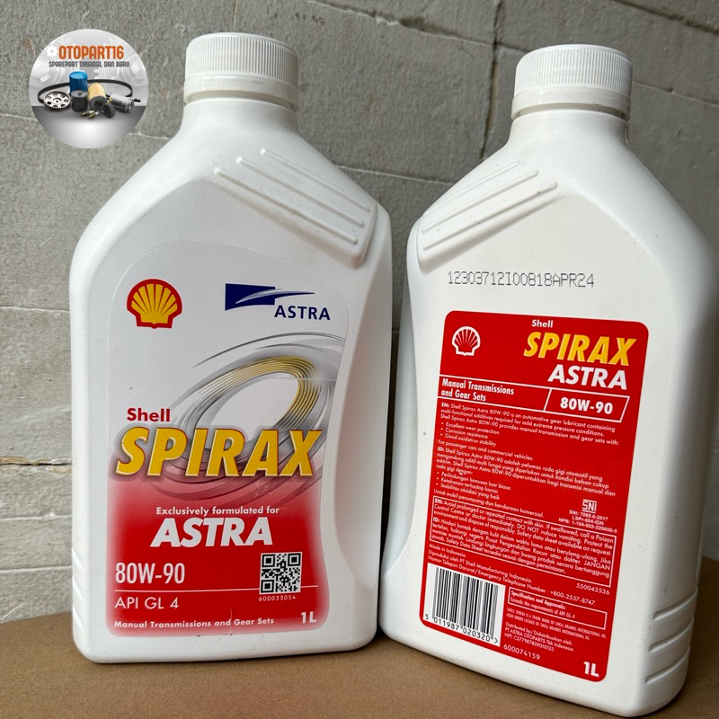 Shell Spirax Astra Oli Transmisi manual dan Gardan 80W-90 API GL 4 Original