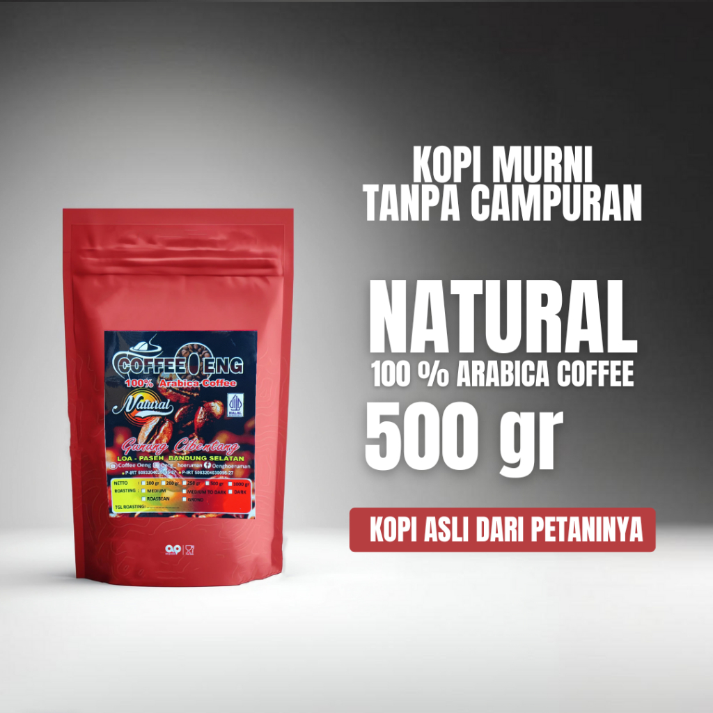 

COFFEEOENG 500 gr 100 % Arabica Coffee NATURAL Fresh Roasted