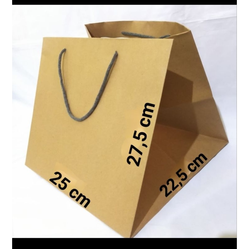 

Paper Bag R10B Brown Kraft Polos Tas Kado Goodie Bag