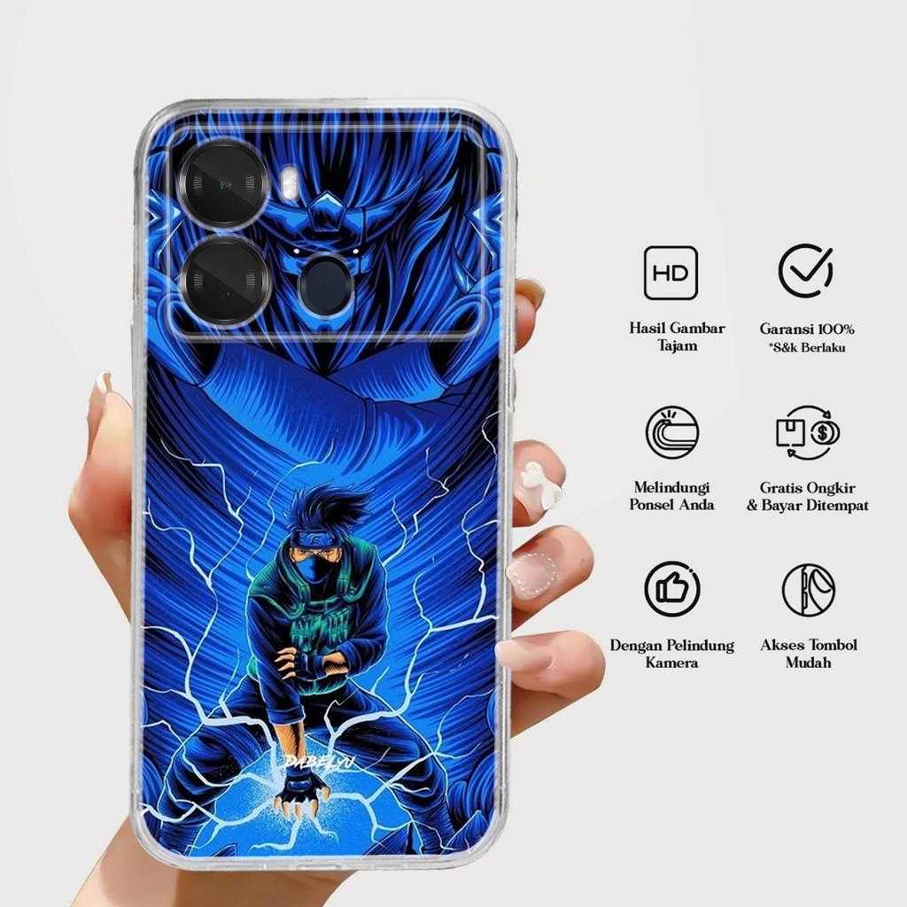 CASE ITEL P40 - MOTIF GAARA - Softcase Premium - Bening Transparant - Silikon HP - Kesing - Cassing 