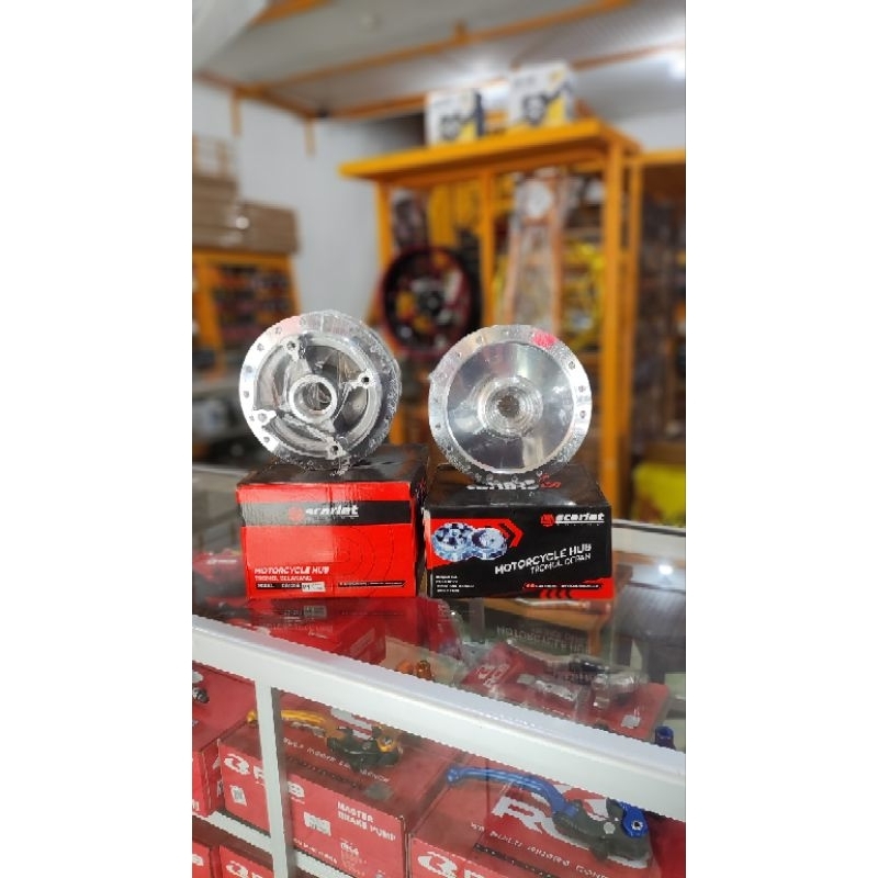 Tromol CB150R NEW 2022 Set Depan Belakang Chrome Crom CB150R NEW 2022 Original Scarlet