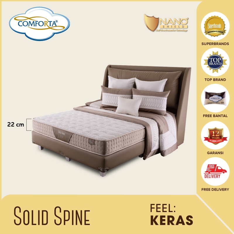 SC COMFORTA Kasur Springbed Solid Spine Fullset