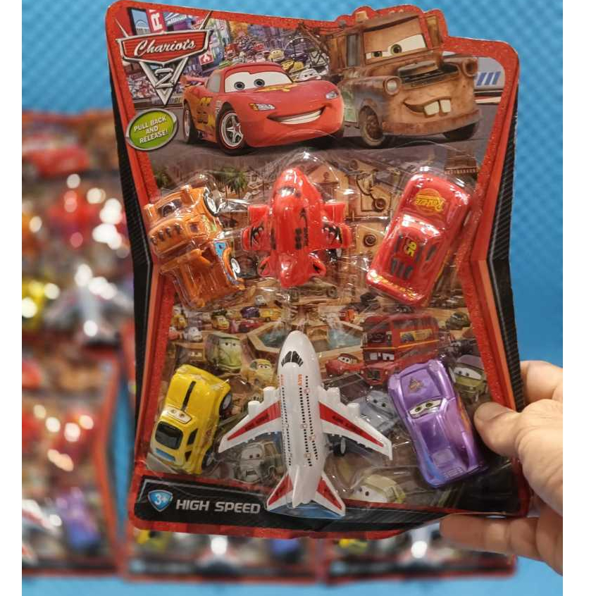 Mainan Mobil Cars Set / Mobil Cars Isi 6 Packing Press