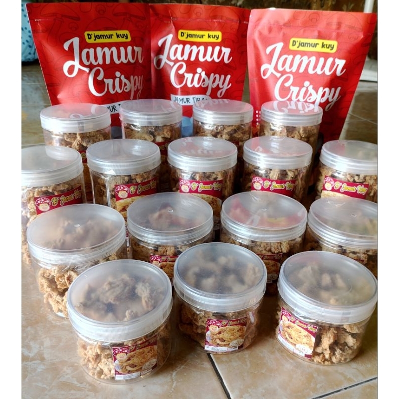 

kripik jamur tiram putih D'jamur kuy