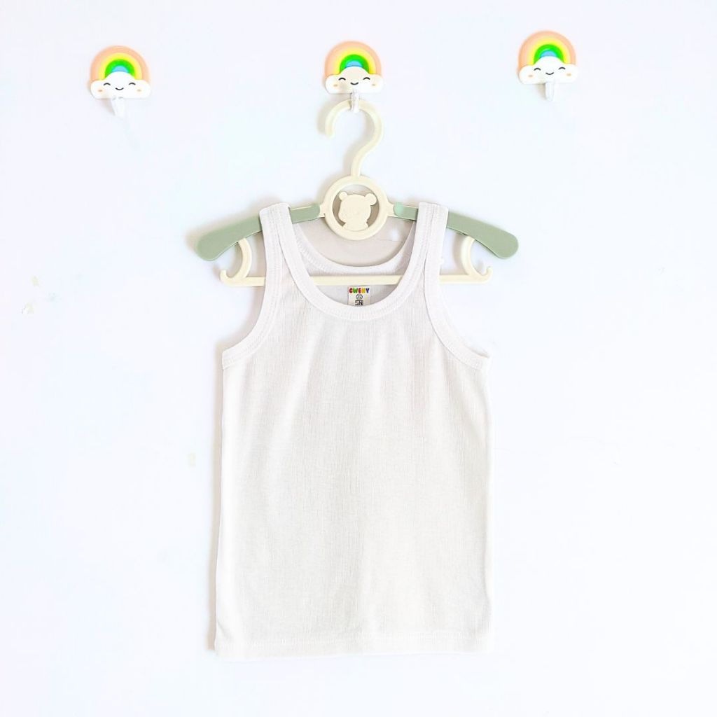 KAOS DALAM BAYI SINGLET ANAK YKS UNISEX UKURAN 14-36 KAOS KUTUNG KAOS DALAM / SGP (LK)
