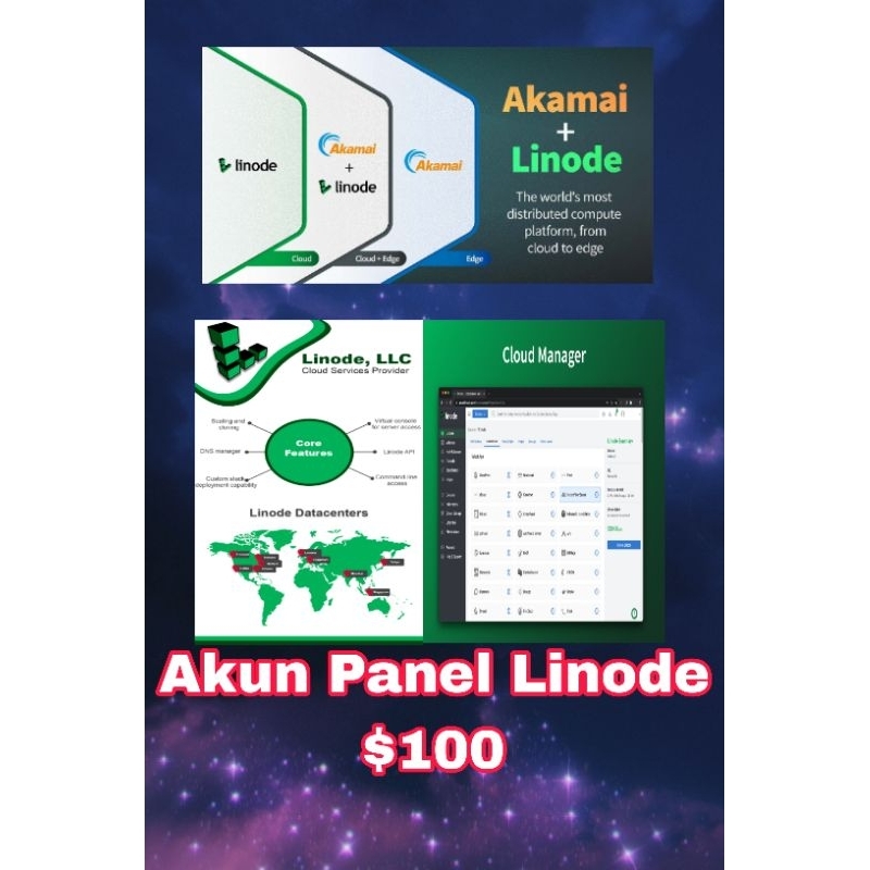 Akun Panel Linode $100 60 hari