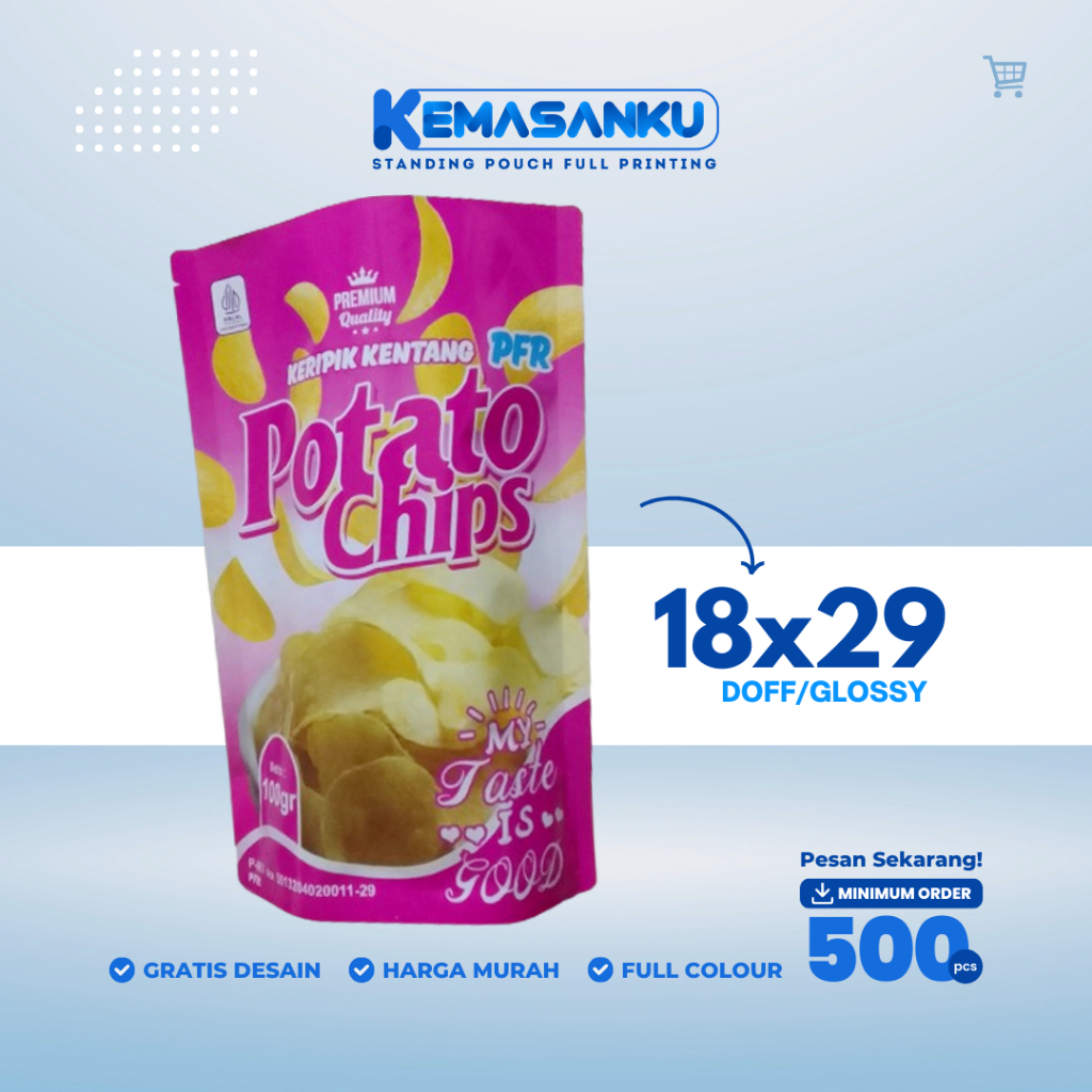 

Standing Pouch 18x29 cm Full Print