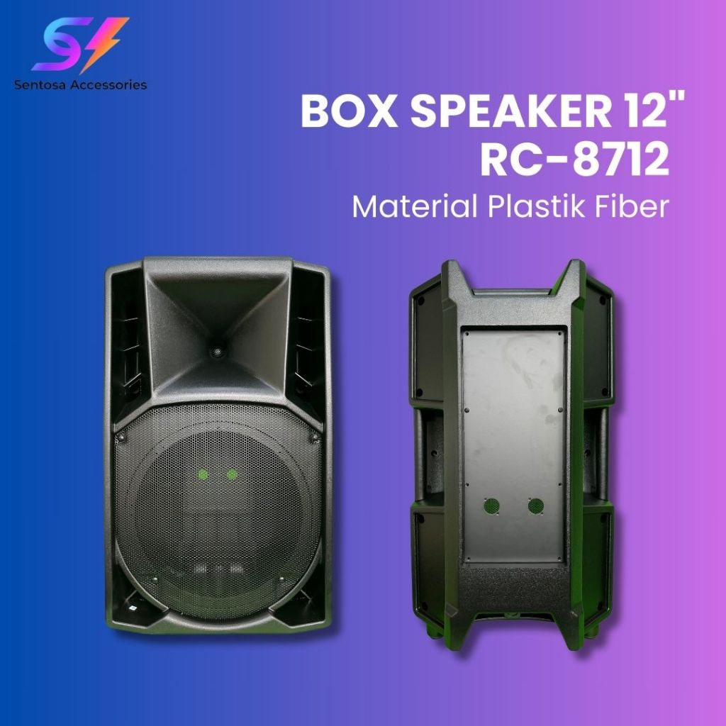 Box Speaker Fiber Plastik 12" RC-8712 | Box Kosong Speaker 12 Inch