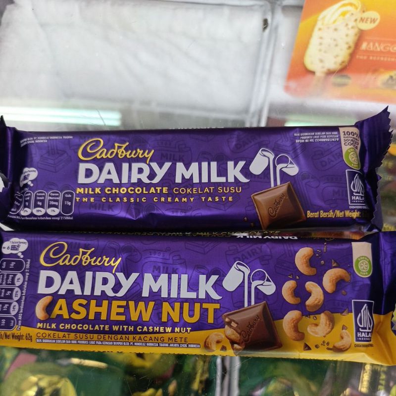 

Cadbury dairymilk coklat susu 62gr