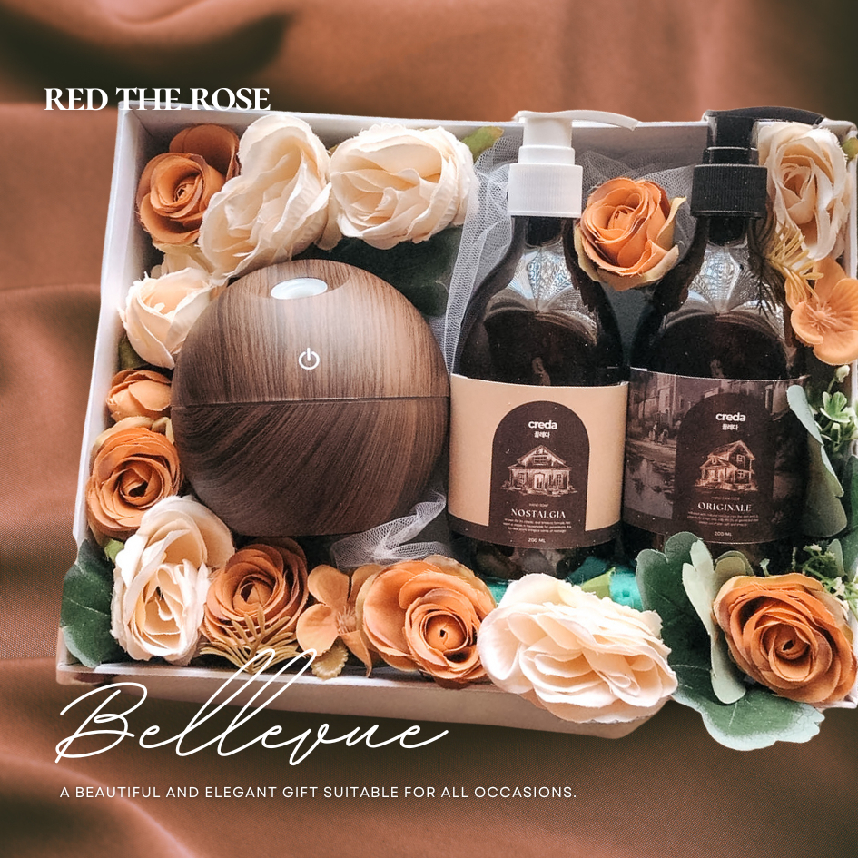 

Bellevue Gift Package | Elegant Premium Gift for Wedding Birthday All Occasions Hampers Lebaran Eid Hampers by Red The Rose RTR