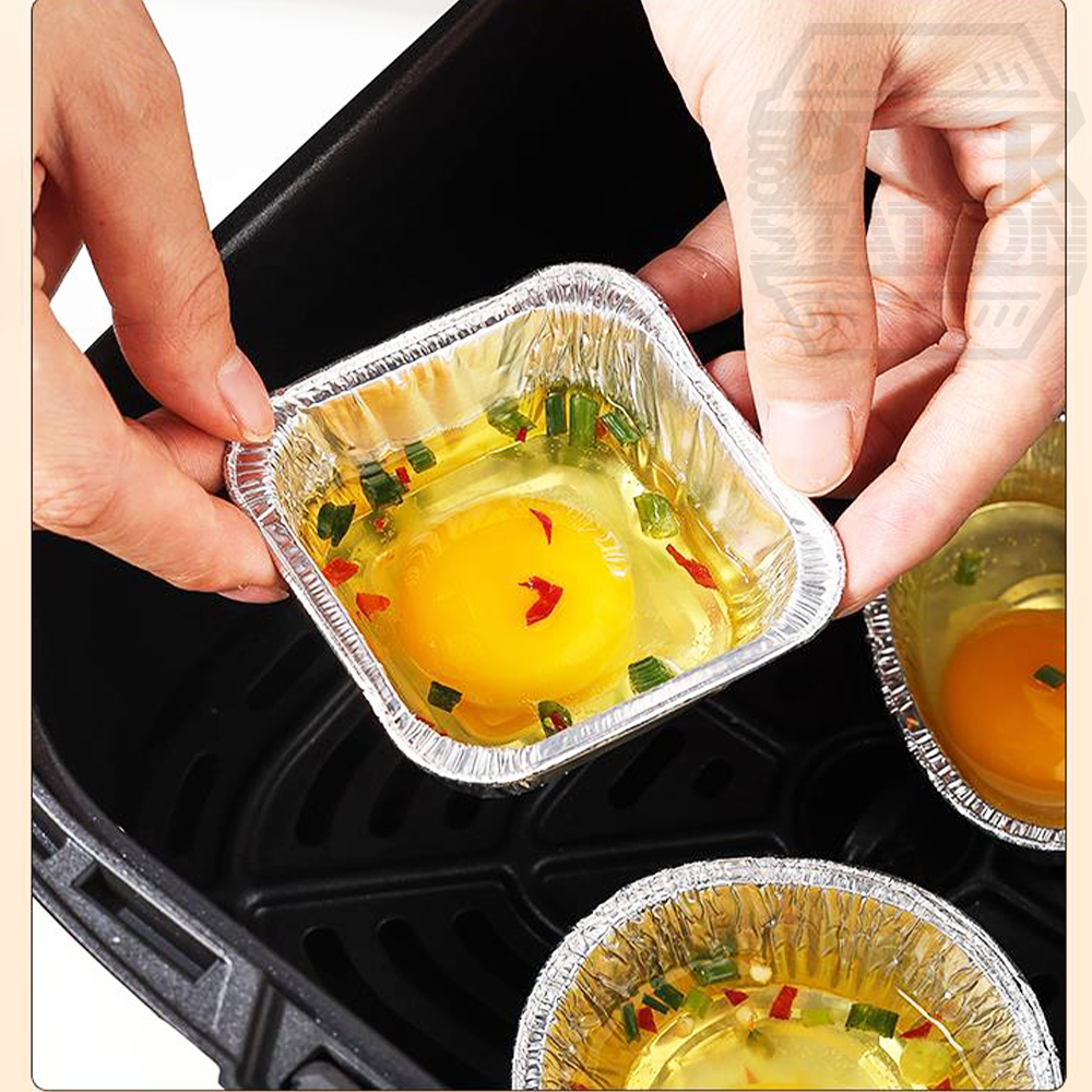 Alumunium Foil Tray Cup 100ML Persegi 6x6cm (isi 10)