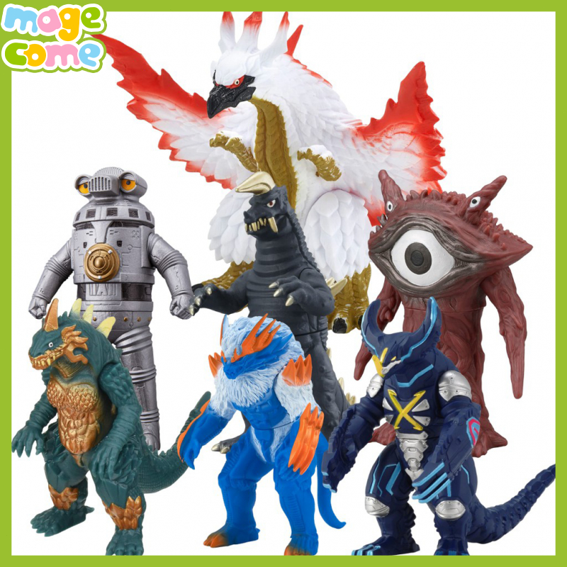 Figur Koleksi Monster Kaiju Ultraman Bahan Karet Lunak Tinggi 10-13 cm