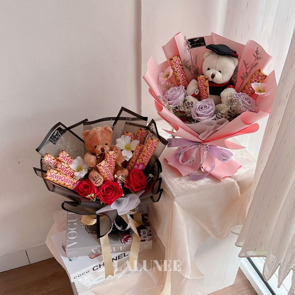 Silverqueen Bouquet Buket Snack Wisuda Buket Coklat Anak