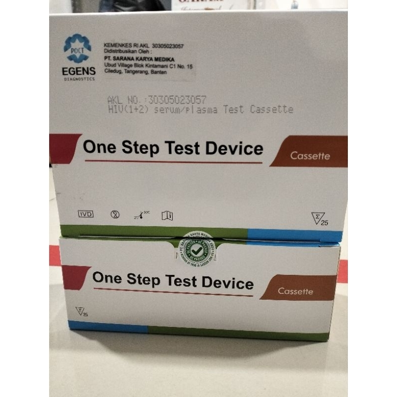 Alat Test HIV Egens murah Isi 25Test perbox