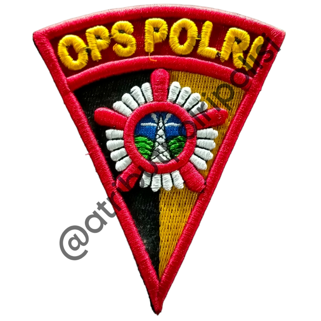 ATRIBUT POLRI / BET POLRI / BREVET POLRI BORDIR TIMBUL HARGA SATUAN OPS POLRI