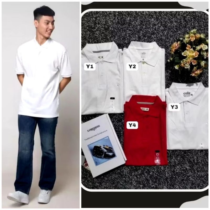 Kaos Kerah Cole Polo Wangky Cole Polos Lengan Pendek