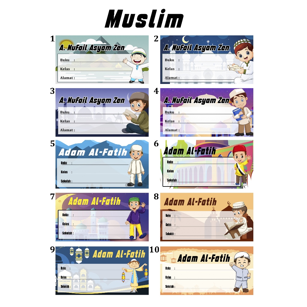 

Isi 17 Stiker Mapel - Label Buku Pelajaran Sekolah - Stiker mata pelajaran