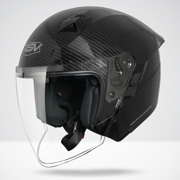 RSV HELMET SV300 CARBON GLOSSY DOUBLE VISOR HELM RSV SV300