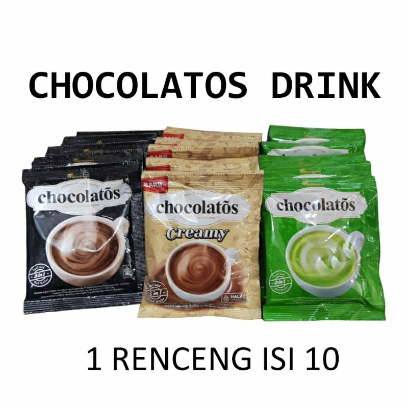 

Chocolatos drink renceng isi 10 sachet