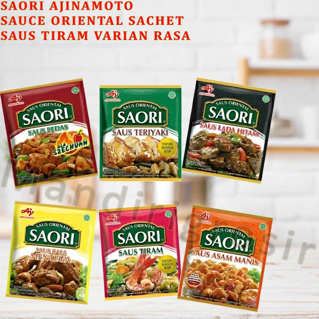 

Saus Oriental Sachet * Saori Ajinamoto * Saori Sauce Tiram * Varian Rasa