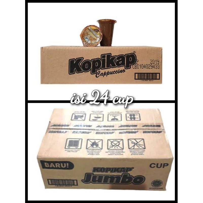 

Kopikap Cappuccino Kemasan Gelas 135 ml / Jumbo 200 ml