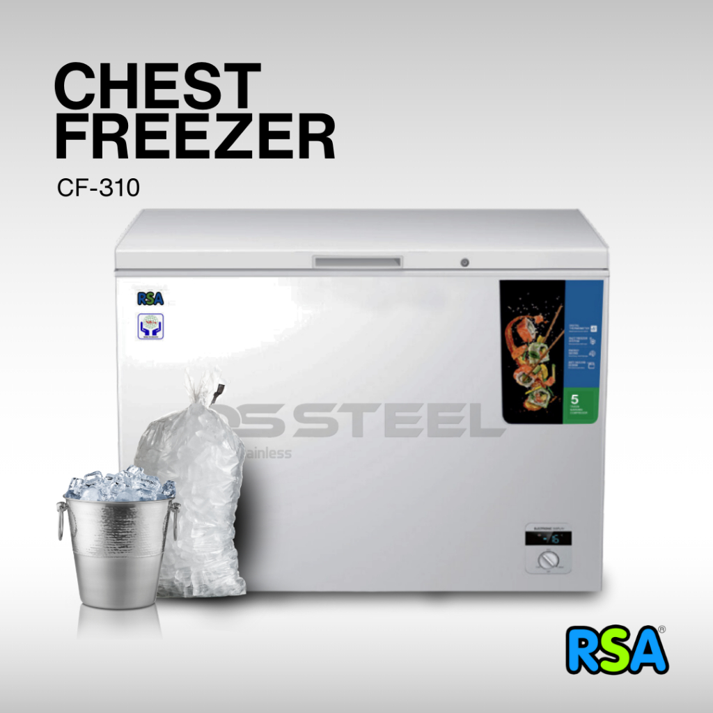 RSA Freezer CF 310 RSA/Chest Freezer CF-310Q/Freezer Box CF 310 Q/ Frizer Rumah Tangga 300 liter RSA