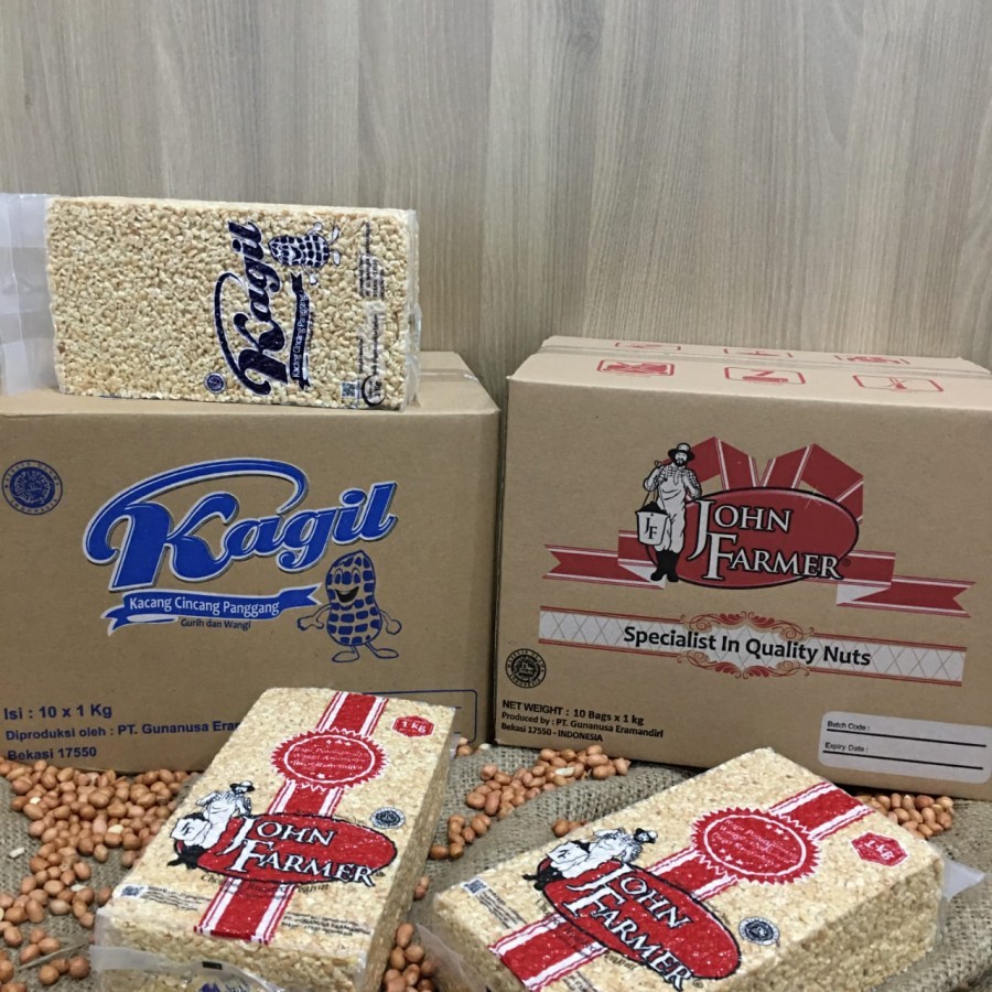 

Chopped Roasted Peanut John Farmer / Kacang Cacah 1kg - 1 kg