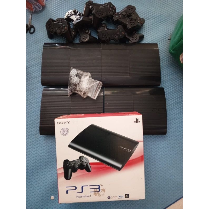 Paket 4 unit PS3 second super slim 320gb banyak bonus