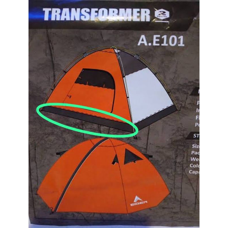 custom alas tenda footprint