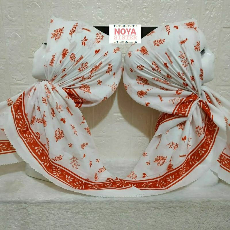Hijab jilbab segiempat motif merah putih kemerdekaan voal premium