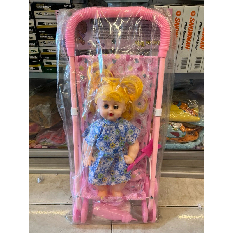 Mainan Stoller Boneka bayi / Dorongan bayi boneka perempuan bisa nangis