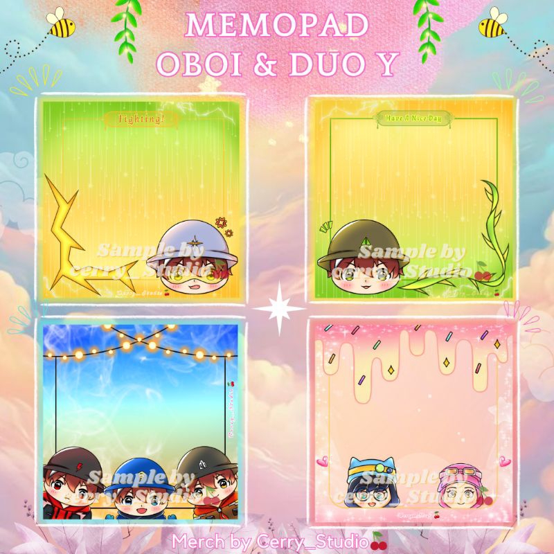 

[READY KIRIM] Fanmerch Memopad Boboiboy Elemental/ Yaya Ying/Catatan Kecil Boboiboy