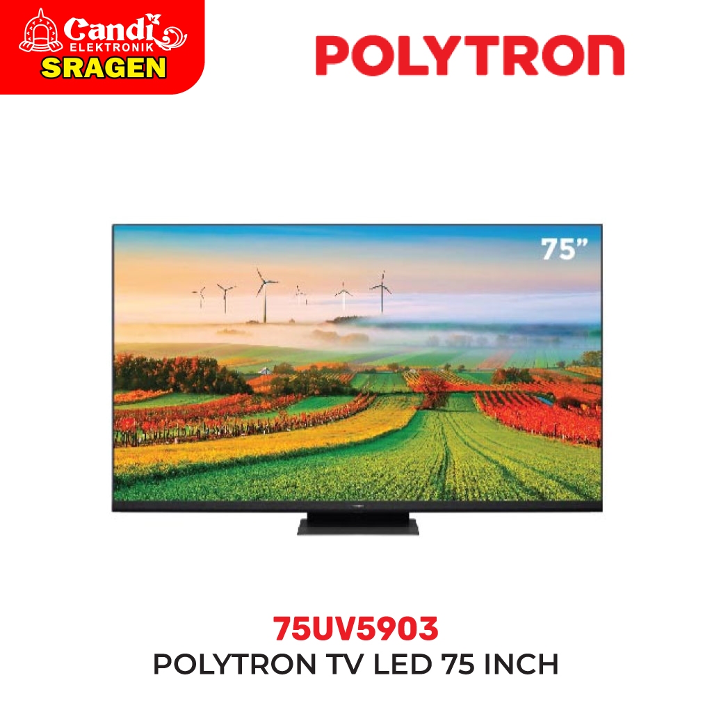 POLYTRON Smart TV 75 inch Mini Led Quantum UHD 4K - 75UV5903