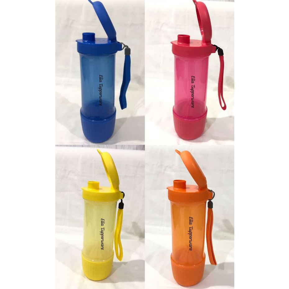 Botol Minum Sehat Infused Buah Lemon 700 ml dan Xtreme Aqua Botol Tahan Es Batu 880 ml [ Ella Tuppy 