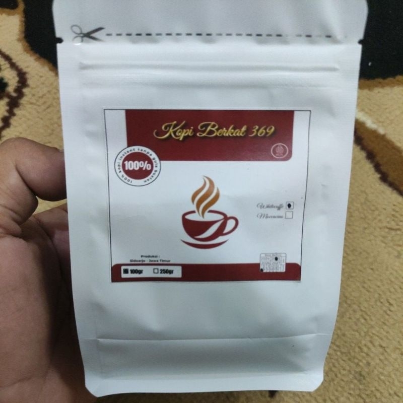 

kopi berkat 369 kopi bubuk murah kemasan 100gr 250gr