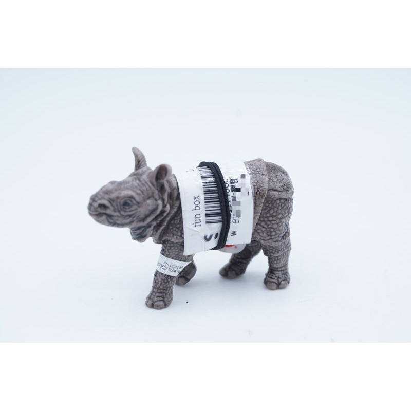 Indian Baby Rhino Rhinoceros Anak Badak Mainan Animal Figure Binatang Miniature Edukasi Anak Hewan F