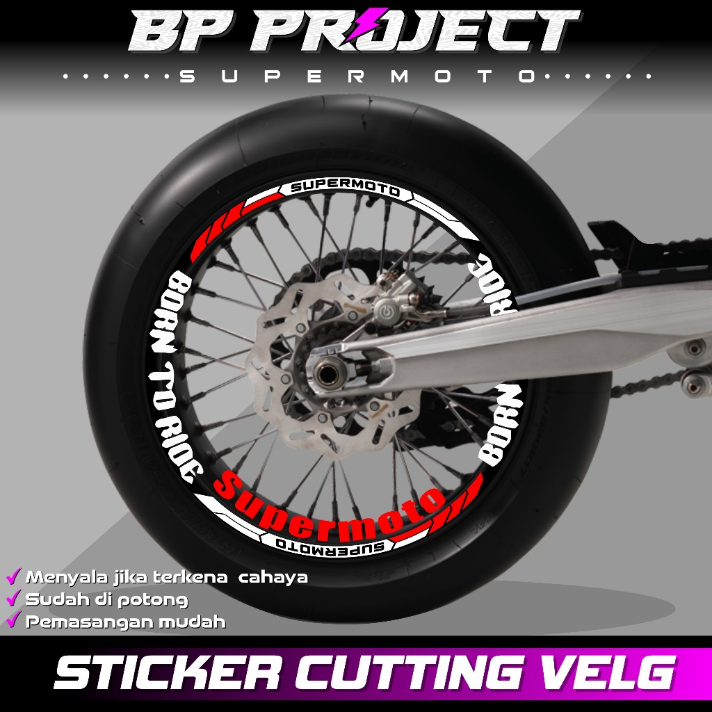 STICKER CUTTING VELG SUPERMOTO / LIST VARIASI STICKER VELG MOTOR KLX CRF DTRACKER