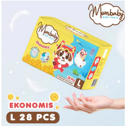 MOMBABY Ekonomis diapers Pants SIZE L/DIAPERS/POPOK/PAMPERS