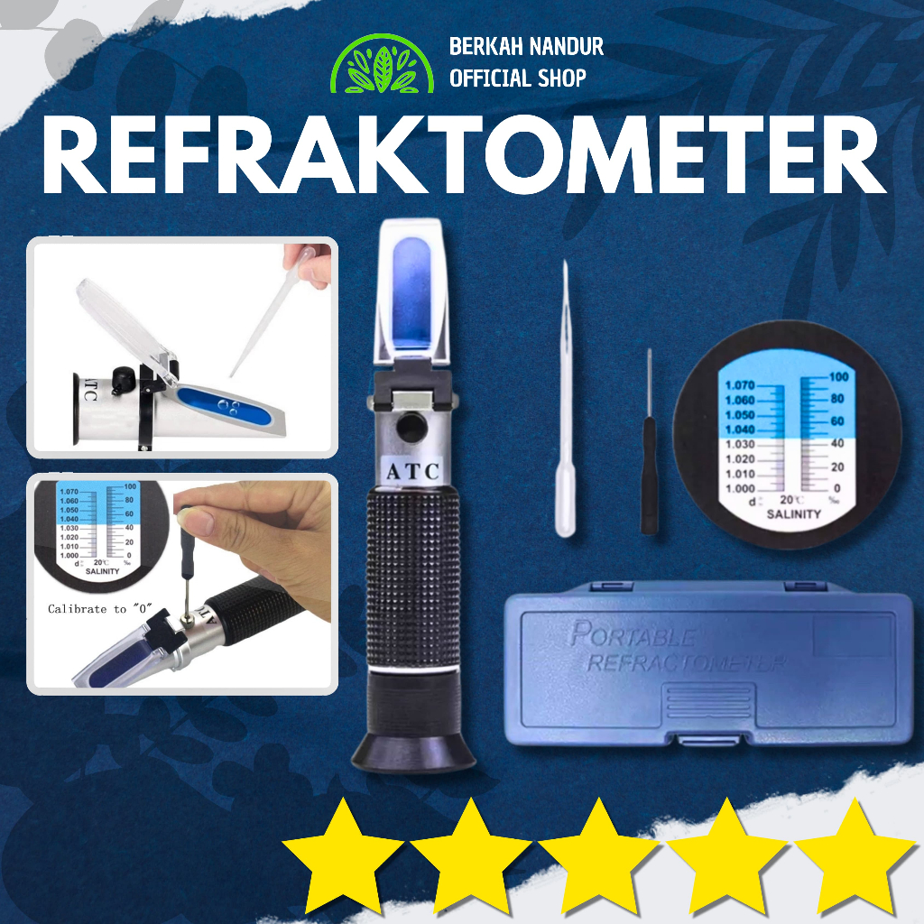 Refraktometer Alat Pengukur Kadar Gula Brix Buah Alat Ukur Brix Kemanisan Buah Refractometer