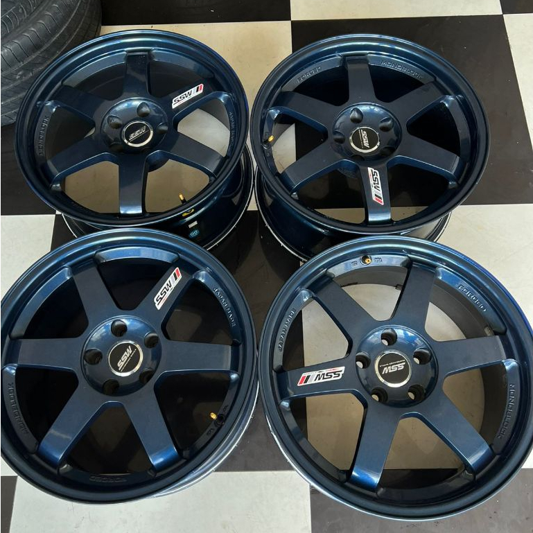 Velg SSW TE37 r18 lebar 8,5 ET 22 velg mobil ring 18 second bekas