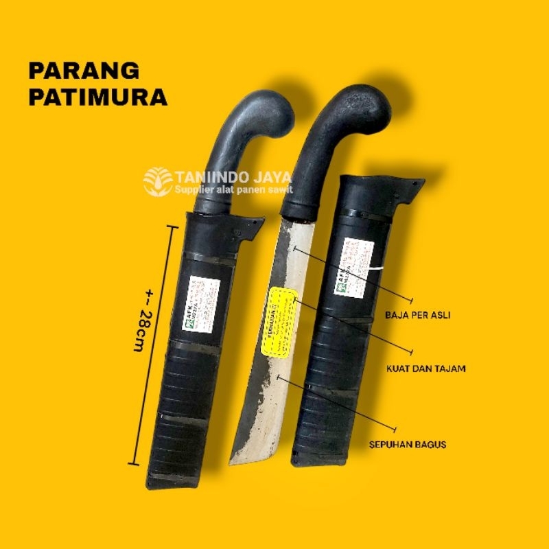 pisau dapur patimura serbaguna baja per asli panjang 28cm