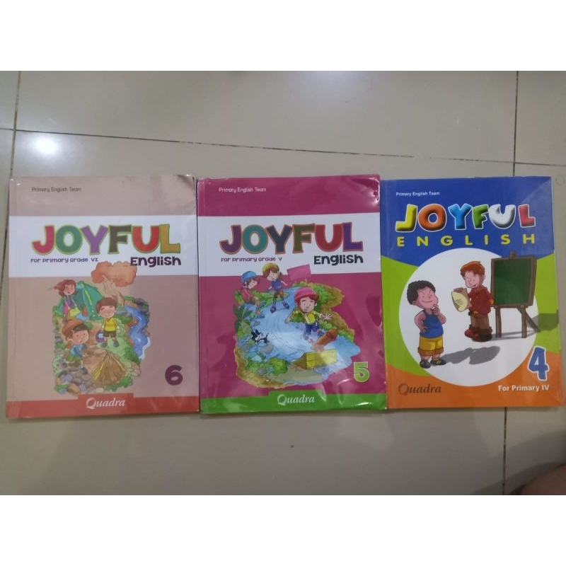 BUKU BAHASA INGGRIS JOYFUL SD/MI, PENERBIT QUADRA UNTUK KELAS 4, 5, 6, BUKU BEKAS