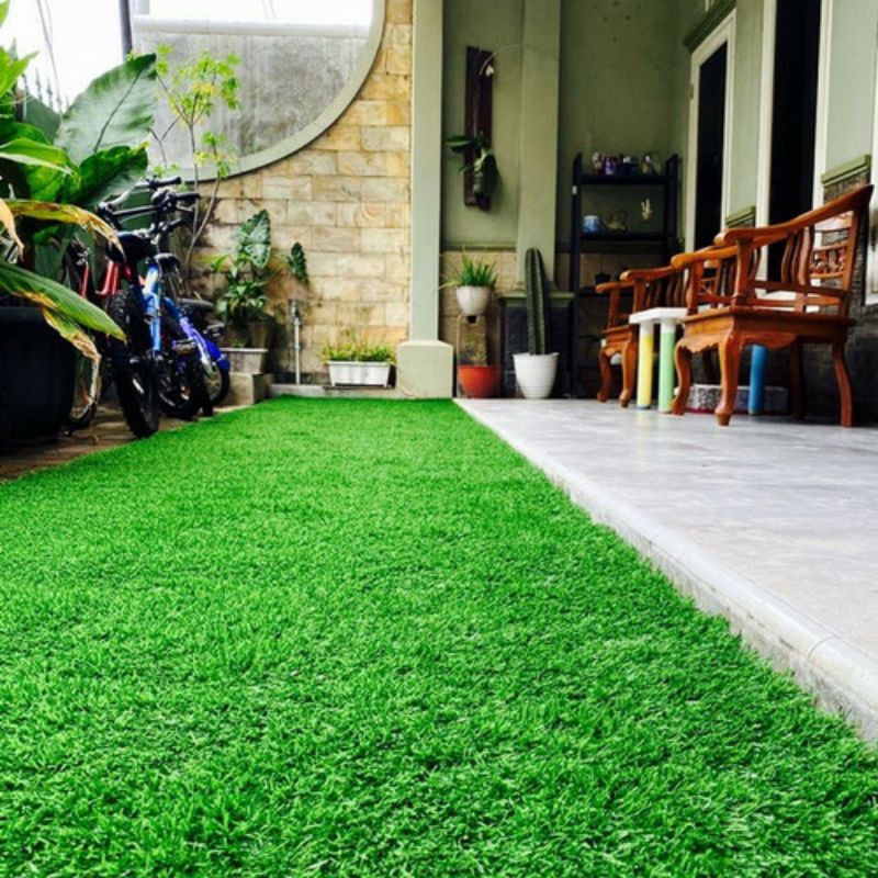 rumput sintetis Swiss ukuran 4 meter × 1 meter tinggi rumput 3cm